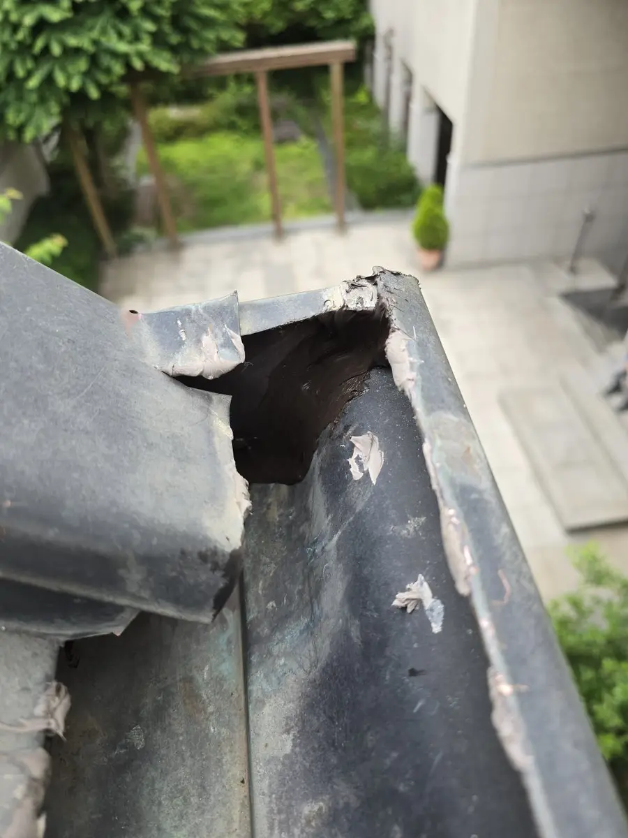 빗물받이 수리 및 낙엽망 시공 작업 — 시공 후