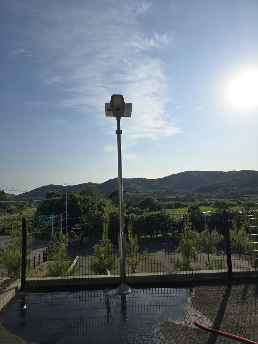 전기없는 야외 가로등설치 시공 사진 85